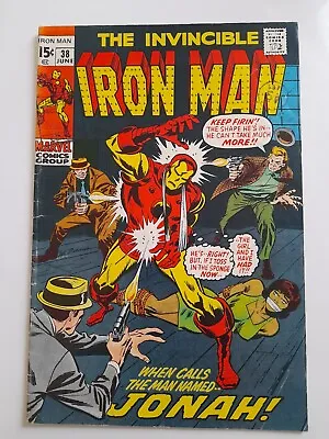 Iron Man #38 June 1971 Good+ 2.5 Jonah Cameo • $8.70