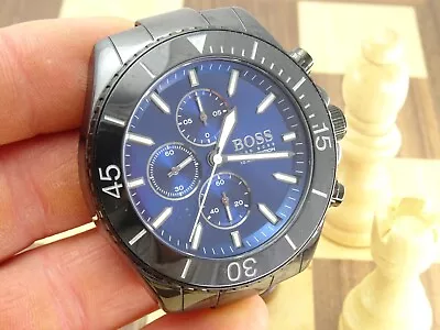 HUGO BOSS Ocean Edition 45mm Man's Ceramic Designer Chronograph Wristwatch Head • £12