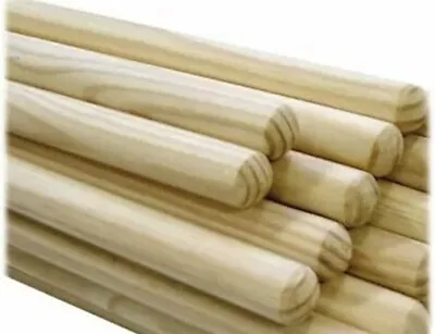 £5.80 • Buy Wooden Broom Handles 1.2 Meter X 28mm Thick Replacement, Strong, Pine, Taper