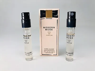 $9.77 • Buy TWO! Estee Lauder MODERN MUSE Eau De Parfum EDP Spray Sample Vial .05oz/1.5mL X2