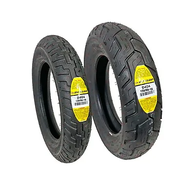 Dunlop Motorcycle Tires D404 130/90-16 Front 150/80-16 Rear Set • $267.32