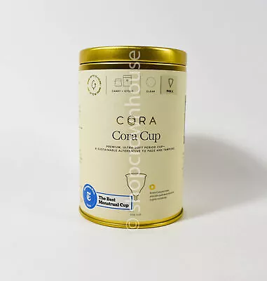 CORA Cora Cup Menstrual Ultra Soft Silicone Period Cup SIZE 2 Flexible Fit READ • $9.50