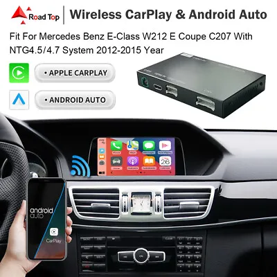 Wireless CarPlay Android Auto Interface For Mercedes Benz E-Class W212 2012-2015 • $238.44