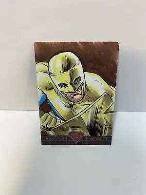 2012 DC Comics The Legend Trading Cards- SUPERMAN GOLD Javier Aranda Sketch 1/1 • $29.95