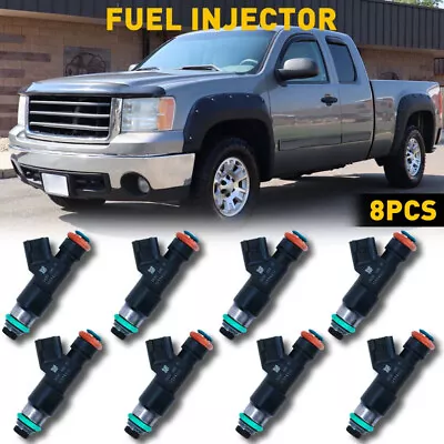 8 Fuel Injectors For 2007-2009 Chevrolet Tahoe Silverado 5.3l 6.0l 6.2l Flex New • $65.99