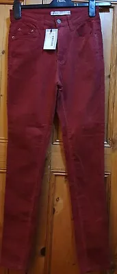 Burgundy Oasis Jeans Size 8  • £30.50