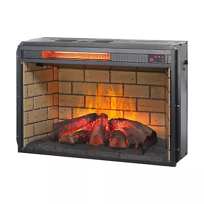  26 Inch Electric Infrared Quartz Fireplace Insert Heater W/Overheating Protect  • $141.42