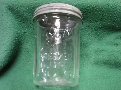 Vintage 5  Ball Freezer Jar  W/ Zinc Lid   & 6 Raised Ribs • $39.99