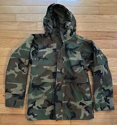 HOODED Military Parka Cold Weather Camouflage Size Small Long • $49.95