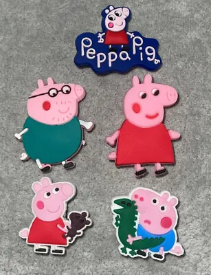 Peppa Pig Family  Croc Shoe Charm Jibbitz X5 Charms • £11.50