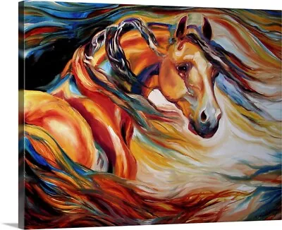 Thunder Wind Canvas Wall Art Print Horse Home Decor • $32.99