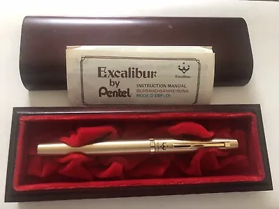 £25 • Buy Pentel Excalibur Rolling Writer Pen In Wooden Box With Original Paperwork