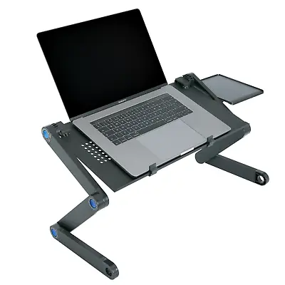 £11.95 • Buy Laptop Stand Desk Table Adjustable Folding Computer Table Portable Sofa Lap Tray