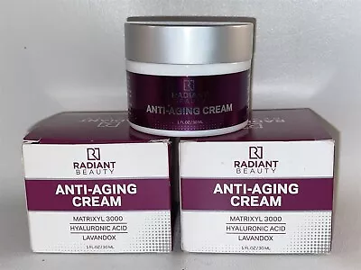 Radiant Beauty Anti-Aging Cream Matrixyl 3000 Hyaluronic Acid Lavandox 1 Oz X 2 • $14.50