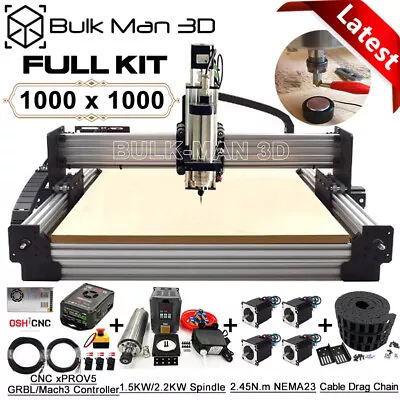 1000x1000mm Work-Bee CNC Router Machine Full Kit 4 Axis Wood CNC Router Engraver • $2182