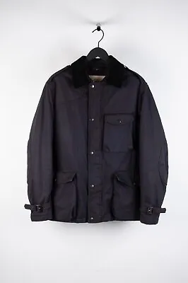 Original Burberry Brit Men Jacket Dark Grey Trench Coat Size XL H3813 • $199