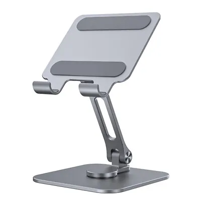 Metal Tablet Phone Stand 360° Rotating Foldable Desk Holder For IPad Pro 12.9 11 • £25.19