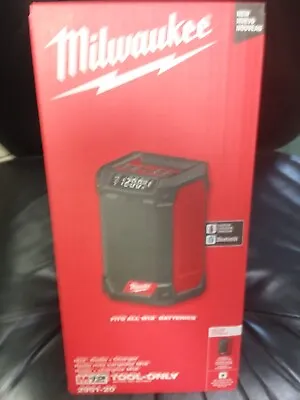 Milwaukee Tool 2951-20 M12 AM FM Radio + Charger BLUETOOTH NEW • $117.80