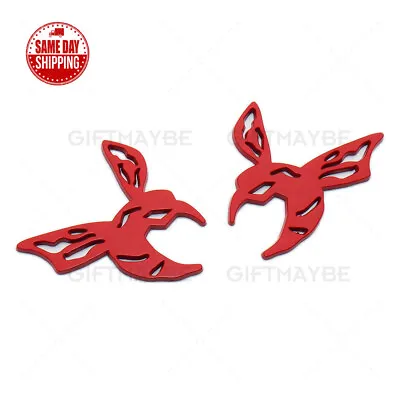 2pcs Red 3D Maya Bee Bumblebee Body Side Fender Badge Car Emblem Nameplates • $8.49