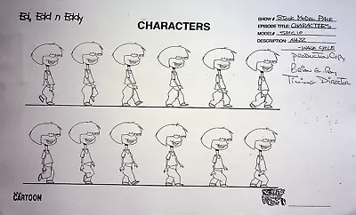 Ed Edd N Eddy 1999 Production Studio Model Cel Drawing Copy Hanna-Barbera #RB • $7.96