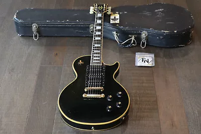 Vintage! 1972 Gibson Les Paul Custom Black Beauty Black Ebony 3 Pickup! + OHSC • $5995