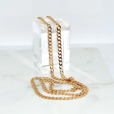 9ct Solid Yellow Gold Hallmarked Necklace Chain 55cm • $699