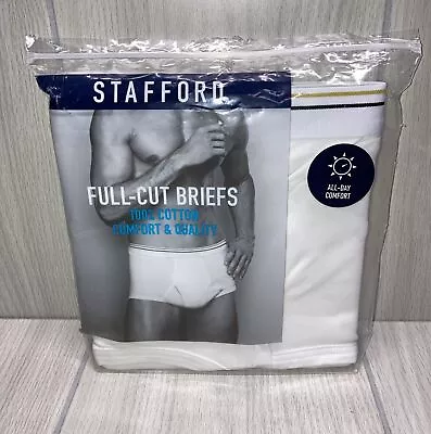 Open Package Men's Stafford Full-Cut Briefs (4 Pack) Size 40. • $14.99