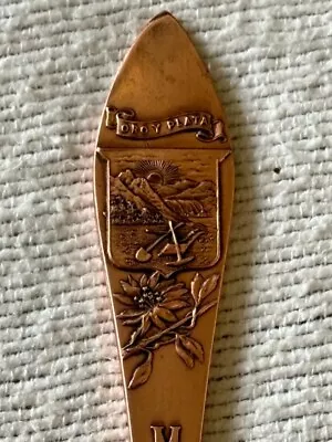 Montana Copper Letter Opener-mining Scene Flower Oro Y Plata • $11.99