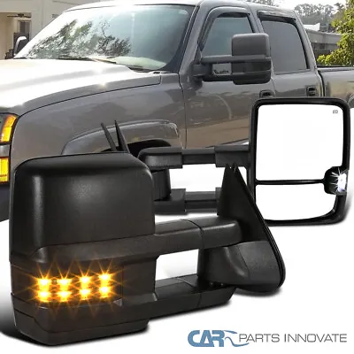 Power Towing Mirrors W/Defrost+Tinted LED Signal Lamp Fit 03-06 Silverado Sierra • $119.95