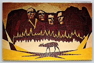 Mt. Rushmore In Corn Mitchell South Dakota Postcard MON125 • $4.65