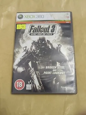 Fallout 3 Add-on Pack Broken Steel & Point Lookout (Microsoft Xbox 360 2009) • £3.98
