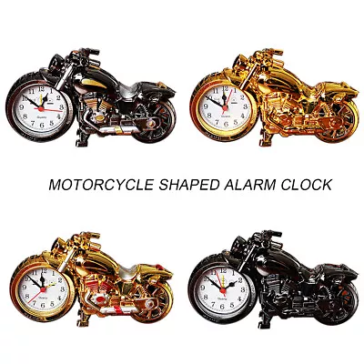 Motorcycle Alarm Clock Gold Bedroom Clock Creative Decoration Home Gift • $23.99