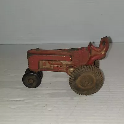 Vintage Auburn Rubber 5  Red Farm Tractor Toy  • $19.99