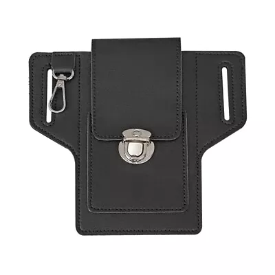 Vintage Leather Waist Bag Belt Hook Carry Phone Pouch Wallet For Ca • £6.91