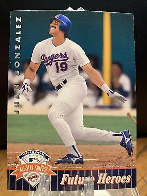 1992  Upper Deck All-Star FanFest #9 Juan Gonzalez Future Heroes • $1.61