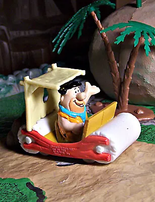 Marx 1991 Flintstones Ruby Editio Playset Fred Flintstone In Car Multicolored • $19.95