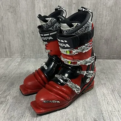 Scarpa T Race Telemark Ski Boots 29.5 Us 11.5 Intuition Liners Tele • $379.99