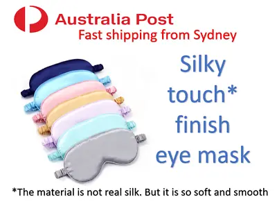 $4.99 • Buy Soft Silky Touch Eye Shade Blindfold Sleep Eye Mask Cover Light Shade Travel AU