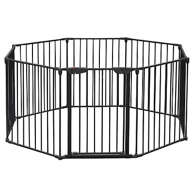 $166.49 • Buy 200  Adjustable Dog Fence Pet Playpen 8Panel Steel Indoor Outdoor Portable Fence