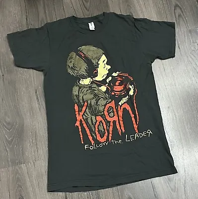 $22.88 • Buy Korn Follow The Leader T Shirt Medium Double Sided Tultex