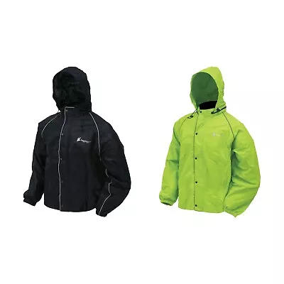 Frogg Toggs Road Toad Reflective Motorcycle Rain Jacket FT63133 • $44.99