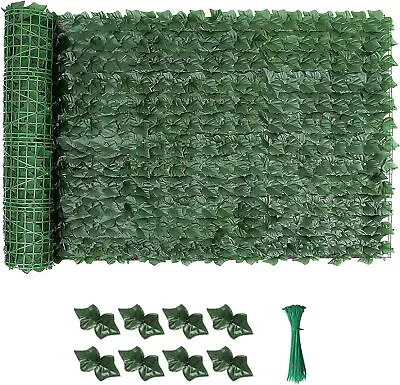 15M Artificial Hedge Roll Fake Ivy Leaf Privacy Garden Fence Screen Wall Panel • £62.99