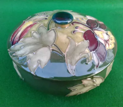 £74.99 • Buy Moorcroft “columbine” Powder Bowl & Cover.