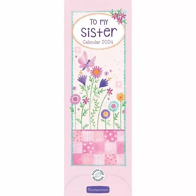 To My Sister Slim Calendar 2024 - Lifestyle - Month To View • £6.48