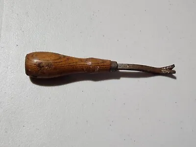 Vintage Nail Puller Cobblers Upholsterers Nail Tack Puller With Wood Handle • $5.95