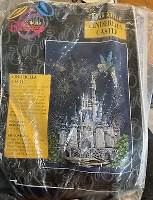 DISNEY Vintage Cinderella Castle HTF Cross Stitch Kit OOP - As-Is • $111.11