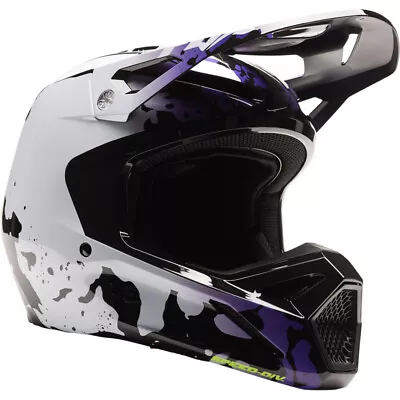 NEW Fox V1 Morphic Black/White Kids Motocross Dirt Bike Helmet • $199