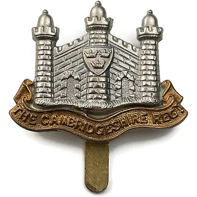 Original Cambridgeshire Regiment Cambridge Cap Badge • £14.99