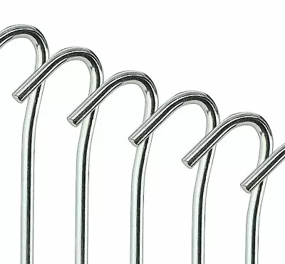 £3.70 • Buy Tent Wire Ground Pegs Garden Net Peg Weed Metal Sheet Hooks U Pins Staples Steel