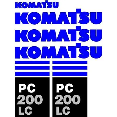 Decal Set PC 200 LC For Komatsu Excavator • $280.99